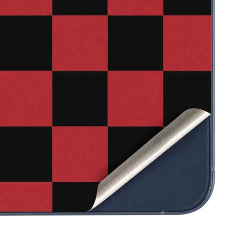 Red and Black Checkerboard Galaxy A36 5G Skin